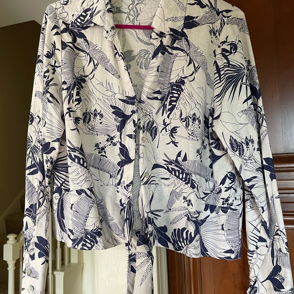 Floral Print Button-Up Shirt